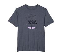 Cadeau pour Professeur de Danse sur Pointe T-Shirt, Homme Grandes Tailles, Bleu Chiné, 5X Tall