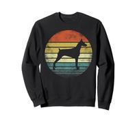 Cadeau pour propriétaire de Doberman - Silhouette de Chien au Coucher du Soleil rétro Sweatshirt