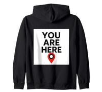 Cadeau pour t-Shirt « You are Here » avec pointeur de Voyage, Science Geek Sweat à Capuche