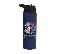 Cadeau pour thérapie de langage - Cerveau d'un discours pathologue Stainless Steel Insulated Water Bottle