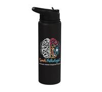 Cadeau pour thérapie de langage - Cerveau d'un discours pathologue Stainless Steel Insulated Water Bottle