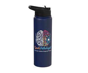 Cadeau pour thérapie de langage - Cerveau d'un discours pathologue Stainless Steel Insulated Water Bottle
