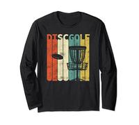 Cadeau pour un frisbee de golf rétro Discgolf Manche Longue