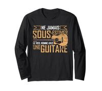 Cadeau pour Un Homme Retraité Guitariste Musicien Guitare Manche Longue