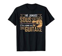 Cadeau Pour Un Homme Retraité Guitariste Musicien Guitare T-Shirt