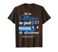 Cadeau pour Un Maire Qui Aime sa Commune Ville Village T-Shirt, Homme, Marron, S