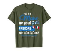 Cadeau pour Un Maire Qui Aime sa Commune Ville Village T-Shirt, Homme, Olive, S