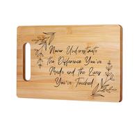Cadeau pour une amie et un homme, planche à découper unique - Décorations de Noël pour enseignants, mentors, personnes âgées, sœurs, cadeaux de pendaison de crémaillère, cadeaux pour mère, père