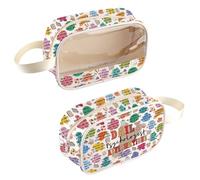 Cadeau psychothérapeute quotidien affirmations psychologues Trousse de maquillage transparente Cadeau pour amoureux de psychologie Cadeau de diplôme, Sac psychothérapeute