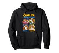 Cadeau Quotidien Amusant pour Chien Cavalier Sweat à Capuche