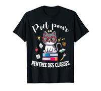Cadeau Rentrée Scolaire Garçon. Tchat Prêt pour la Rentrée T-Shirt