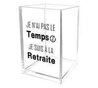 Cadeau Retraite Femme Cadeau Retraite Homme Idées Pot A Crayon Cadeau Original pour Maman Papa Papi Mamie Belle Mere Beau Pere Tata Tonton Marraine Parrain Belle Soeur Soeur Ami Maitresse Collegue