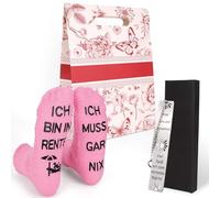 Cadeau Retraite Femmes, Une Paire De Chaussettes Et Un Marque-Page Cadeaux De Retraite, Cadeaux Femmes Retraitées, Cadeaux Retraite Pour Enseignants, Collègues Ou Membres De La Famille Avec Sac Cadeau