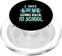 Cadeau rétro avec Inscription « I Just Love Going Back to School » PopSockets PopGrip pour MagSafe