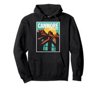 Cadeau rétro Canada Alberta Canmore Trois sœurs Montagnes Sweat à Capuche