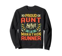 Cadeau rétro Vintage avec Inscription « Proud Aunt of a Marathon Runner » Sweatshirt