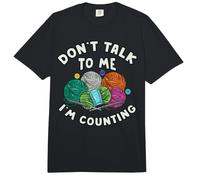 Cadeau Rigolo pour crocheteuse : « Ne Parle Pas, Je Compte » Comfort Colors Adult Heavyweight T-Shirt