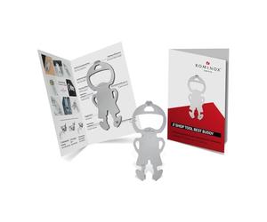 Cadeau : ROMINOX Shop Tool // Best Buddy - Extracteur de chariot de courses avec fonctions supplémentaires n acier inoxydable, outil multifonction