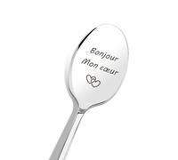 Cadeau Saint Valentin Cadeau Couple Cadeau pour Couple, Cuillère A Cafe en Acier Inox, Cadeaux Couple Cadeau pour Un Couple Cadeau Personnalisé Couple Cadeaux pour Couple Cadeau Amour Mariage Noel
