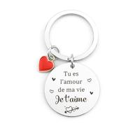 Cadeau Saint Valentin,Cadeau Couple,Idee Cadeau Couple,Cadeau pour Couple,Cadeau Mariage,Cadeau Copine,Cadeau pour Un Couple,Cadeau Amoureux,Cadeau Mignon pour Sa Copine,Porte Clé,Cadeau Noel Couple