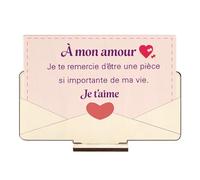 Cadeau Saint Valentin Couple Décoration Bois Cadeau Couple Amoureux Copine Anniversaire Idee Cadeaux pour Son Copain Mari Cadeaux Mariage pour ma Femme Amoureux pour Homme Amour St Valentin Noel