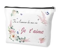 Cadeau Saint Valentin Femme Cadeau Copine Amoureux Trousses Maquillage Cadeaux pour Sa Copine Amour Cadeaux pour Ma Femme pour Son Amoureux Saint Valentin Mariage Fete des Meres