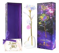 Cadeau Saint Valentin Femme Rose Eternelle Coffret Cadeau Femme Anniversaire Rose Galaxy Fleur Eternelle Cadeau Anniversaire Maman Mamie Soeur Grand Mere Couple Amie Nounou Saint Valentin Mariage