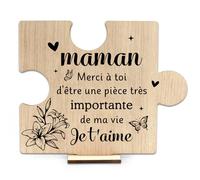 Cadeau Saint Valentin Fete Des Meres Cadeau Maman Idee Anniversaire Femme Retraite Cartes Mères Bois Bloc Puzzle Original Cadeaux Pour Mere Belle-Mères Femme Cadeaux De Fils Fille Enfants Pour Mere