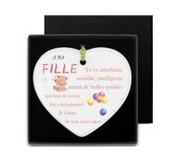Cadeau Saint Valentin Fille-Céramique Plaque Murale Décorative Boîte Fille Chambre Decoration A Ma Fille Cadeau Saint Valentin Ado Fille Cadeau Anniversaire Fille Cadeau 18 Ans Original Fille