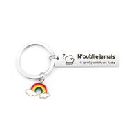 Cadeau Saint Valentin Homme Femme Idée Cadeau Motivationnel Pour Amie Fille Fill Porte-Clés Cadeaux Encourageants Cadeaux Anniversaire Noel Secret Santa Paques Pour Soeur Tata Filleule Frère