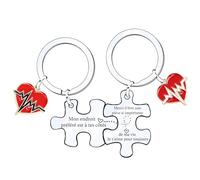 Cadeau Saint Valentin pour Homme et Femme, Porte Clef Couple Amour, Porte-Clés Idéal pour Couple Petite Amie Petit Ami - Je t'aime