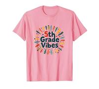 Cadeau Scolaire First Day of Cinquième année 5e année T-Shirt, Homme, Rose, XXL