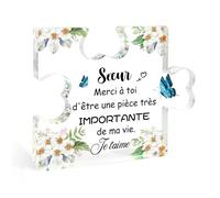 Cadeau Soeur Cadeau Acrylique Cadeau Anniversaire pour Soeurs Merci Cadeaux pour Soeur Cadeaux Merci Anniversaire Saint Valentin Noel Eid Paques pour Soeurs Amie Confident