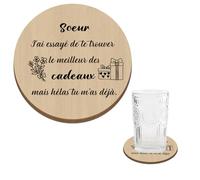 Cadeau Soeur,Cadeau Grande Soeur,Cadeau Anniversaire Soeur,Cadeau Cousine,Cadeau pour Soeur,Dessous de Verre,Cadeau pour Ma Soeur,Cadeau Soeur De Coeur,Cadeau pour Sa Soeur,Cadeau Soeur Noel