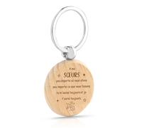 Cadeau Soeur,Cadeau Grande Soeur,Cadeau Anniversaire Soeur,Soeur De Coeur Cadeau,Cadeau Pour Ma Sœur,Cadeau Pour Sa Soeur,Idee Cadeau Soeur,Cadeau Soeur Original,Porte-Clés En Bois,Cadeaux Soeur Noel