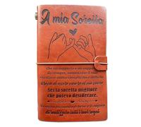 Cadeau Soeur,Cadeaux À Faire À La Soeur,Cadeau Soeur Noël,Cadeau Soeur Anniversaire,Journal En Cuir Idées Cadeaux Pour Femme,Cadeau Pour Soeur Femme Utile