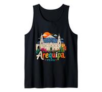 Cadeau Souvenir de Voyage Arequipa Pérou dessiné à la Main Débardeur