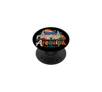 Cadeau Souvenir de Voyage Arequipa Pérou dessiné à la Main PopSockets PopGrip Adhésif