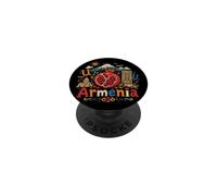 Cadeau Souvenir de Voyage Arménie dessiné à la Main PopSockets PopGrip Adhésif