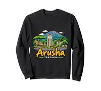 Cadeau Souvenir de Voyage Arusha Tanzanie dessiné à la Main Sweatshirt