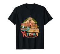 Cadeau Souvenir de Voyage d'Erevan Arménie dessiné à la Main T-Shirt