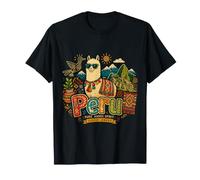 Cadeau Souvenir de Voyage du Pérou dessiné à la Main T-Shirt