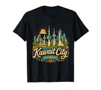 Cadeau Souvenir de Voyage Koweït dessiné à la Main T-Shirt