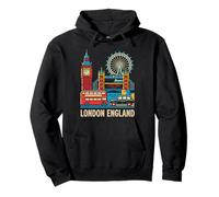 Cadeau Souvenir de Voyage Londres Angleterre Royaume-Uni Sweat à Capuche