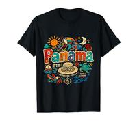 Cadeau Souvenir de Voyage Panama dessiné à la Main T-Shirt Graphique avec Valeur