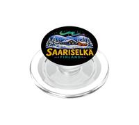 Cadeau Souvenir de Voyage Saariselka Finlande dessiné à la Main PopSockets PopGrip pour MagSafe