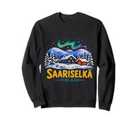 Cadeau Souvenir de Voyage Saariselka Finlande dessiné à la Main Sweatshirt