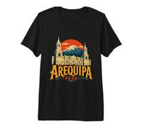 Cadeau Souvenir de Voyage Vintage Arequipa Pérou T-Shirt Haut de Gamme
