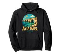 Cadeau Souvenir de Voyage Vintage Ayia Napa Chypre Sweat à Capuche