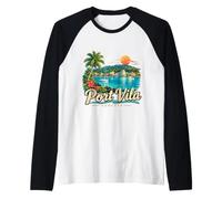 Cadeau Souvenir de Voyage Vintage Port Vila Vanuatu Manche Raglan